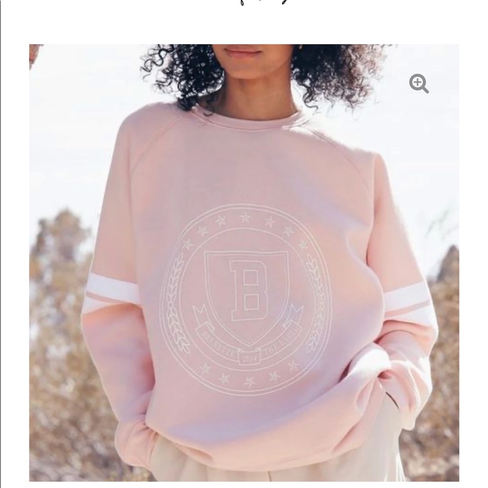 Brunette The Label-Varsity Crest Sweatshirt